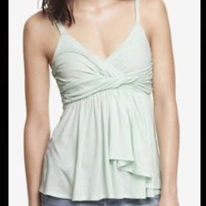 mint green twist bust top from Express!